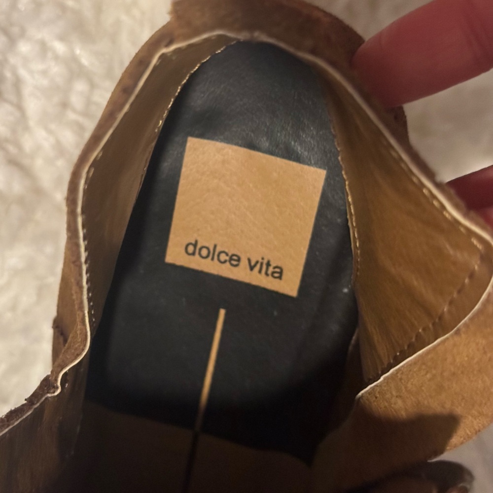 Dolce Vita Suede Ankle Booties 8W - Picture 6 of 10